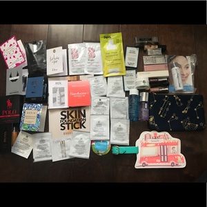 ipsy makeup bag and samples